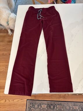 FIGS Maroon Livingston Scrub Pants